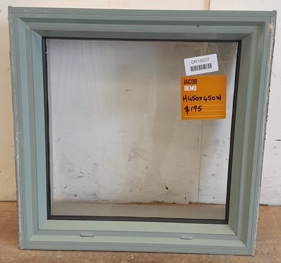 Mist Green Aluminium Fixed Window H450 x W450 DR15037 Carousel 1