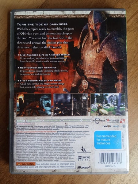 The elder scrolls IV Oblivion Xbox 360 Carousel 2