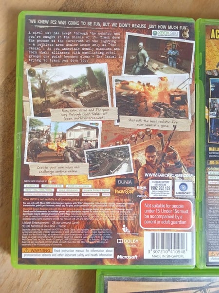 Bulk Xbox360 games Far cry2, Grand theft auto IV and Borderlands Carousel 2