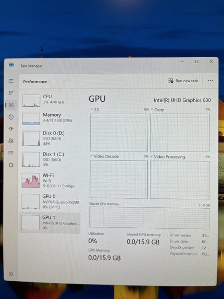 Dell Precision 3640 - Intel i7 - 32GB RAM - 1TB SSD - NVIDIA Quadro P2200 5GB Carousel 9