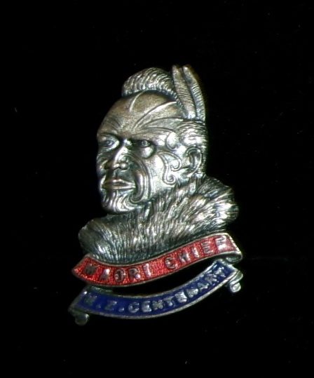 NZ CentenaryMaori Chief Badge Carousel 1