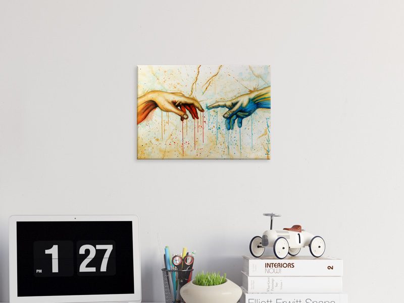 Hands - Pop Art - Creation Of Adam - Michelangelo - Artwork Carousel 2