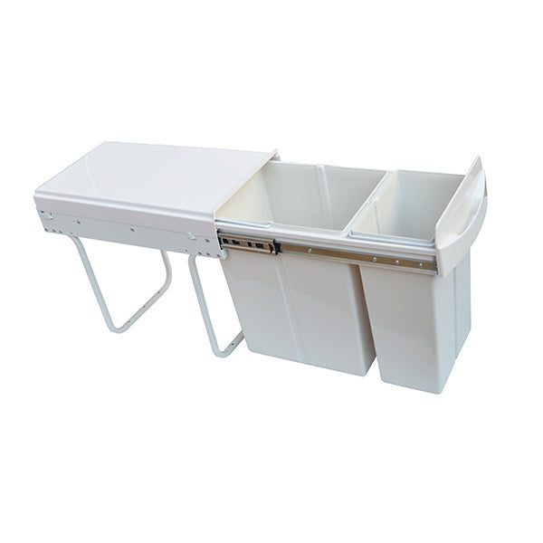 Randy & Travis 10L+20L Pull Out Dual Slide Rubbish Waste Bin Carousel 1