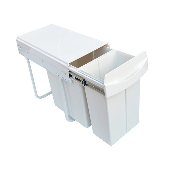 Randy & Travis 10L+20L Pull Out Dual Slide Rubbish Waste Bin Carousel 2