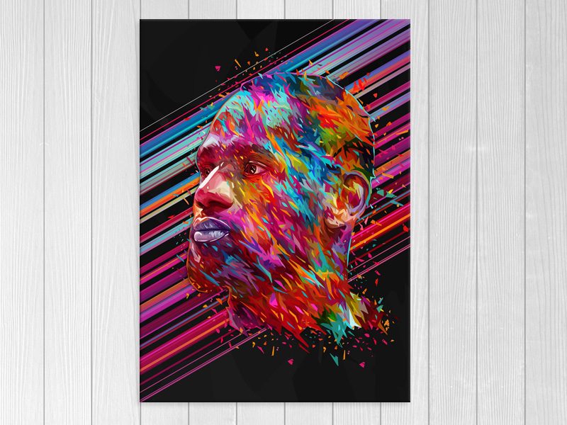 Pop Art - Basketball - LeBron James - Graffiti Art - Wall Art - Art Prints Carousel 1