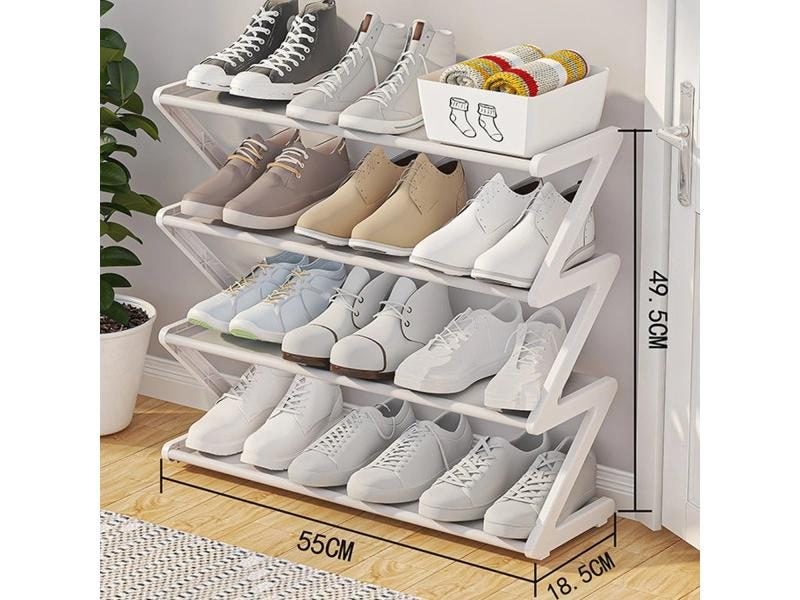 Adjustable Multi-Layer Shoe Rack For Household And Dormitory Carousel 1