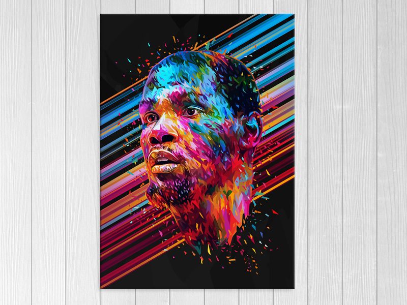 Pop Art - Basketball - Kevin Durant - Graffiti Art - Wall Art - Art Prints Carousel 1