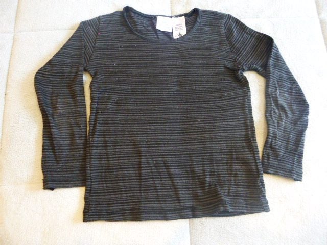 SUPER ACTIVE = BROWN / BLACK STRIPE LONG SLEEVE THERMAL ( SZ 4 - 5) Carousel 1