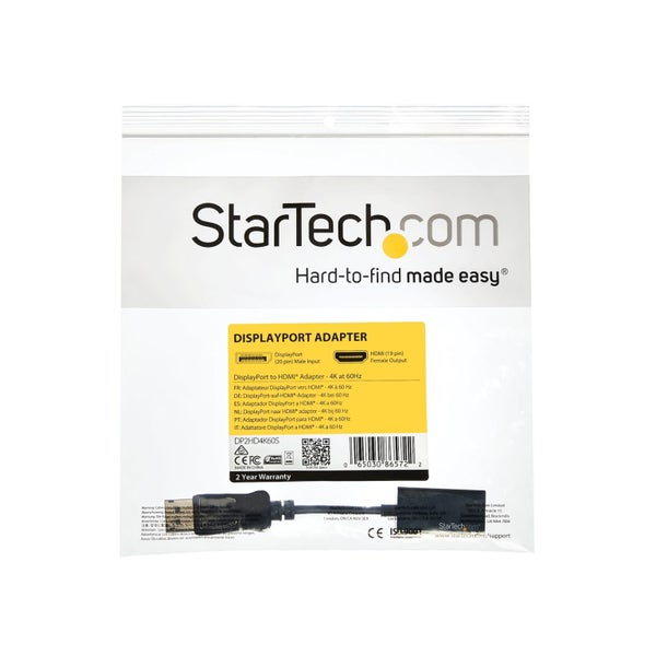 StarTech.com DP2HD4K60S DisplayPort to HDMI Adapter - 4K 60Hz Active DP 1.4 to Carousel 11