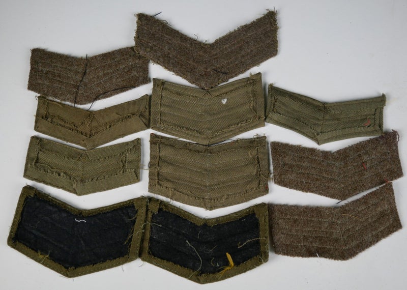 Collection of Vintage Military Rank Insignia (Shoulder Patches?) Carousel 3