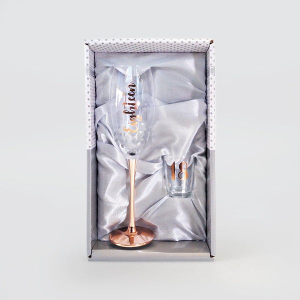 Champagne & Shot Glass Set - 18th Carousel 2