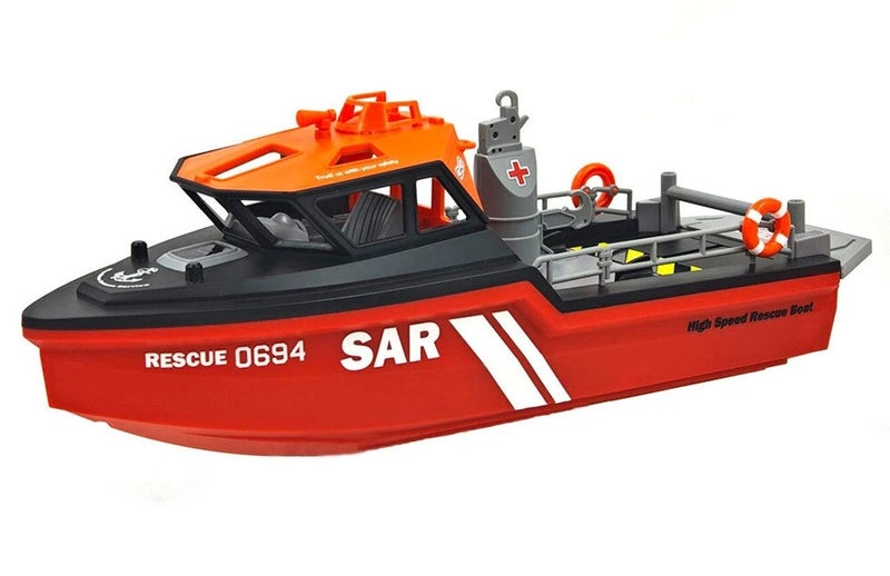 TX694 1/34 2.4G Brushless RC rescue Jet boat - Black Carousel 1