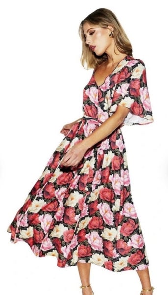 Fate + Becker lyrical midi dress sz10 Carousel 2