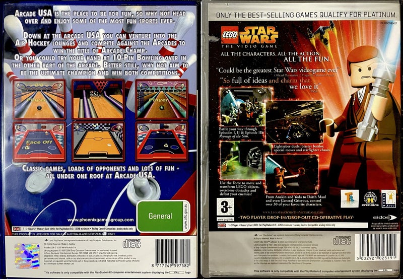 PS2 Arcade USA + Lego Star Wars PS2 Carousel 5