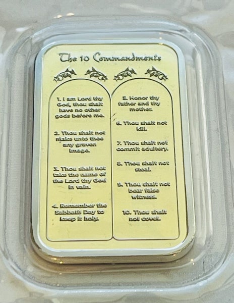 1 oz .999 Silver Bar - Ten Commandments Carousel 1