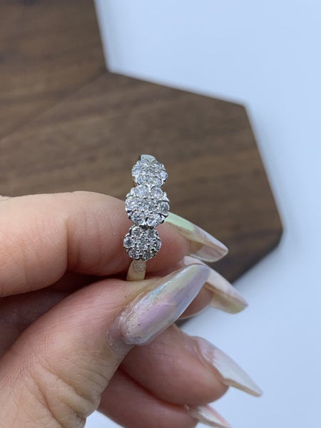 *SWEET CUPID* 9ct White Gold Diamond Cluster Ring *SWEET AS* Carousel 1