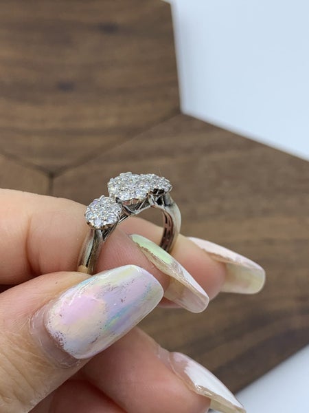 *SWEET CUPID* 9ct White Gold Diamond Cluster Ring *SWEET AS* Carousel 2