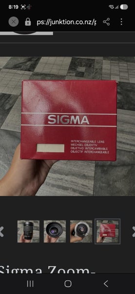 Sigma Zoom-Master 35-70mm f/2.8-4 Multi-Coated Lens for Minolta Carousel 2