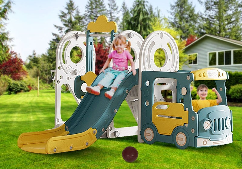 Kids Slide Swing Set Carousel 2