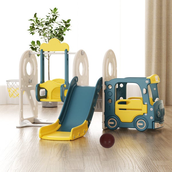 Kids Slide Swing Set Carousel 1