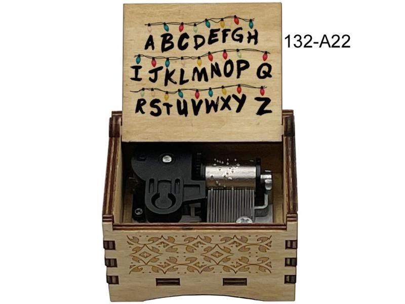 Kids Windup Hand Crank Wooden Music Box For Gifts Carousel 1