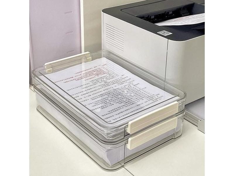 Transparent Large Capacity Desktop Plastic Organizer Box Carousel 2