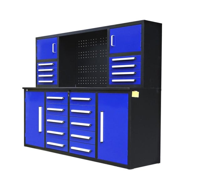 18 DRAW, 4 CUPBOARD BLUE WORK BENCH.439808192247255041