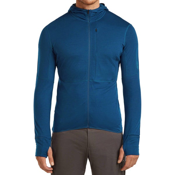 icebreaker Men's Merino Blend 200 RealFleece Descender LS Zip Hoodie Carousel 2