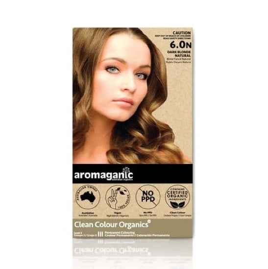 Aromaganic Hair Dye Dark Blonde 6.0N Australian Natural Organic Hair Dye Carousel 1