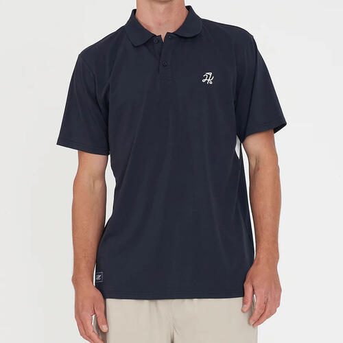 HUFFER GOLF TECH PANEL CLASSIC SS POLO NAVY Carousel 1