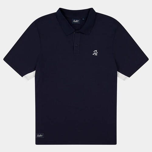 HUFFER GOLF TECH PANEL CLASSIC SS POLO NAVY Carousel 2