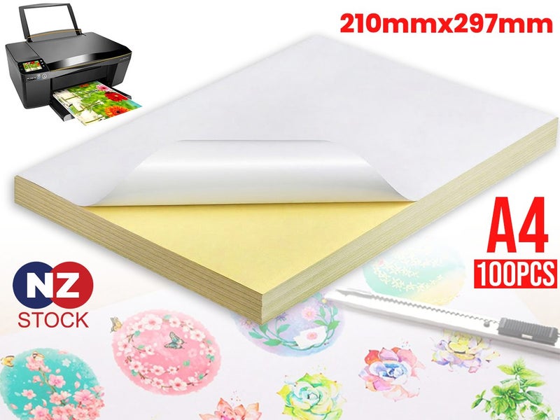 Self Adhesive Sticker Paper A4 100pcs Local Buy Carousel 1