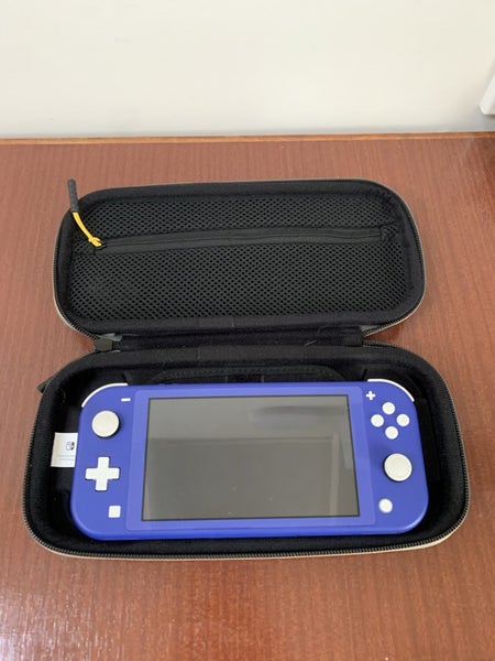 Nintendo switch lite (Blue) with legend of Zelda carry case Carousel 1