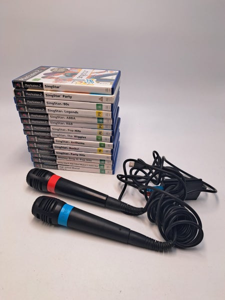 * HUGE PS2 Singstar Lot! 14x Games & Microphone Set Bundle! * Carousel 1