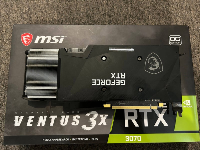 MSI Ventus RTX 3070 8GB OC - Good condition + Original Box Carousel 2