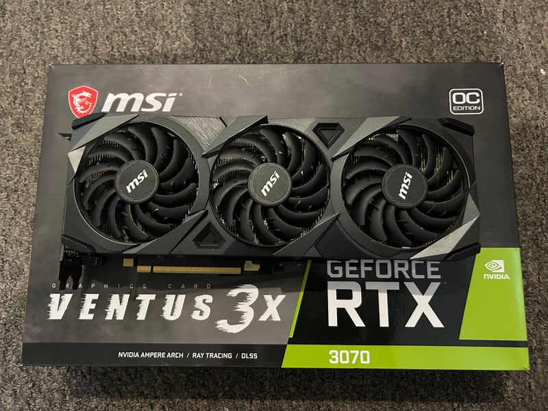 MSI Ventus RTX 3070 8GB OC - Good condition + Original Box Carousel 1