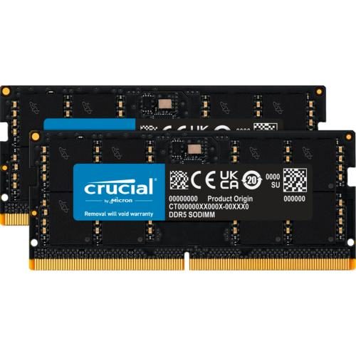 Crucial 32GB DDR5 (2x 16GB) Laptop RAM SODIMM - 5600MT/s [CT2K16G56C46S5] Carousel 1