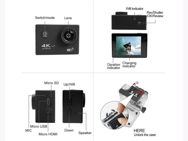 Action Camera Waterproof Local Clearance Carousel 2