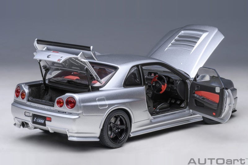 Autoart 77461 Nissan Skyline GT-R (R34) Z-tune (Z-tune Silver) Carousel 15
