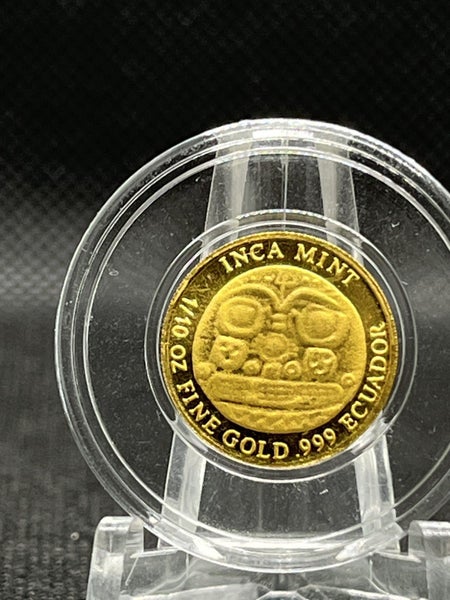 1/10oz .999 Fine Gold Ecuador Incan Round – Private Bullion Carousel 1
