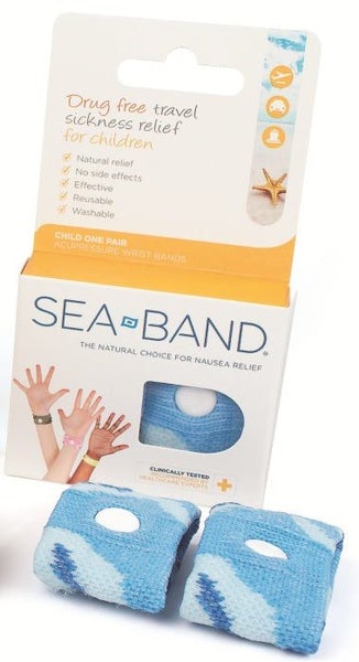 Sea-Band Nausea Relief CHILD Wrist Band - BLUE Carousel 1