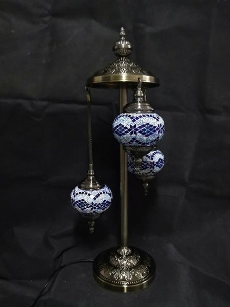 Turkish Mosaic Lamp 7 - Multi Coloured 3 Tier (75cm) Carousel 2