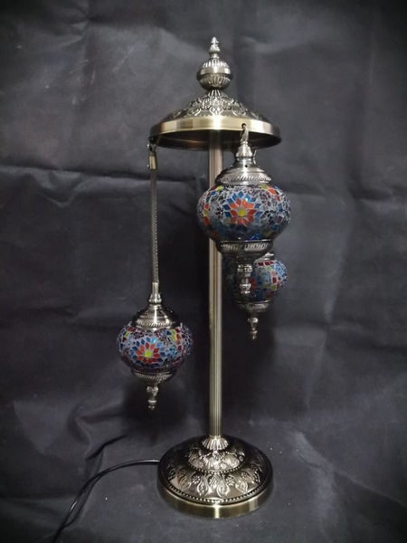 Turkish Mosaic Lamp 2 - Multi Coloured 3 Tier (75cm) Carousel 2