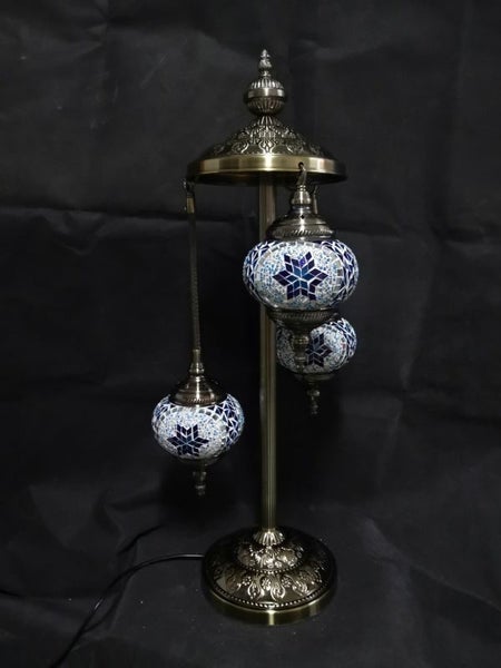 Turkish Mosaic Lamp 8 - Multi Coloured 3 Tier (75cm) Carousel 2