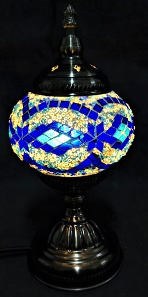 Turkish Mosaic Lamp (Blue Curve) Carousel 1