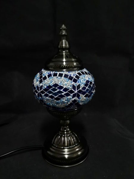Turkish Mosaic Lamp (Blue Curve) Carousel 2