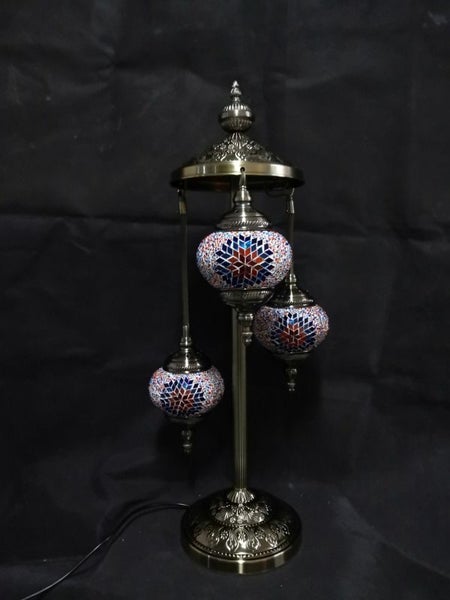 Turkish Mosaic Lamp 1 - Multi Coloured 3 Tier (75cm) Carousel 2