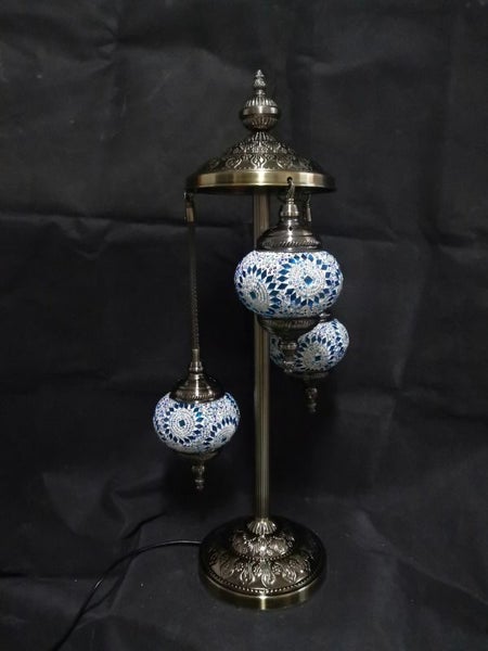 Turkish Mosaic Lamp 6 - Multi Coloured 3 Tier (75cm) Carousel 2