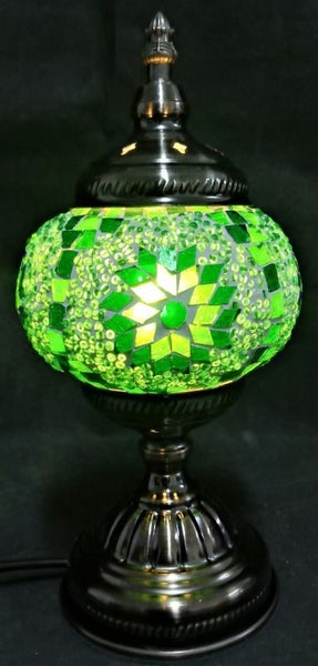 Turkish Mosaic Lamp - (Green) Carousel 1