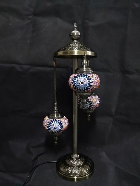 Turkish Mosaic Lamp 3 - Multi Coloured 3 Tier (75cm) Carousel 2